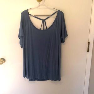 NWT.  Super Fun Blue Top - 3X
